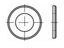 100 Stück Messing Unterlegscheiben DIN 125-B - 2,2 mm blank gedreht